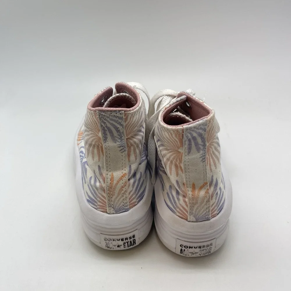 Converse Sneakers Womens 6 Chuck Taylor All Star Move Platform Hi Floral A06672C - Picture 4 of 10